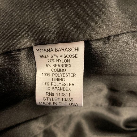 Yoana Baraschi Black Stretch Blazer Size 8 - Picture 7 of 9